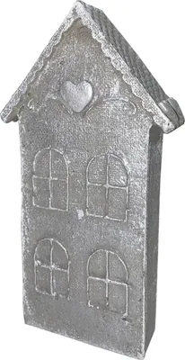 Produktbild von Betonfigur Miniaturhaus - handgefertigte Dekoration für Garten und Haus