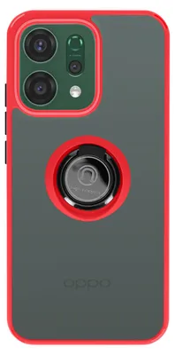 Productafbeelding van Avizar hoesje met ringhouder en magnetische bevestiging voor de Oppo Reno 14, rood