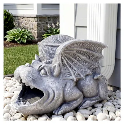 Produktbild von Gotische Wasserspeier-Skulptur für Garten und Dachrinne