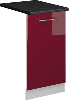 Produktbild von Geschirrspülblende Vicco Fame-Line Bordeaux Hochglanz 45 cm , AP Anthrazit, Model 54607