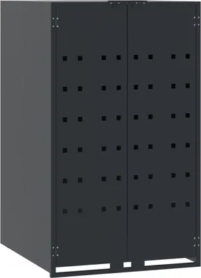 Obrázok produktu pre vidaXL Box na odpadky pre jeden odpadkový kôš antracit 69x79x117 cm oceľ
