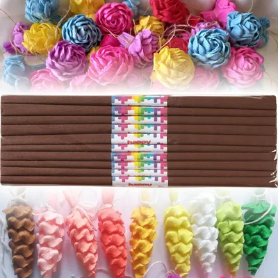 Produktbild von Happy Color Krepppapier 10 Rollen Schokoladenbraun Bastelpapier