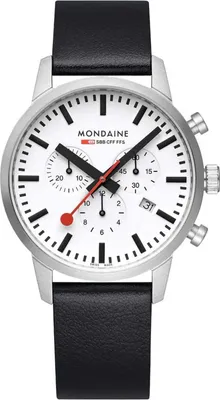Produktbild von Mondaine MSD.41411.LBV Herrenuhr SBB Neo Chronograph 41mm 5ATM