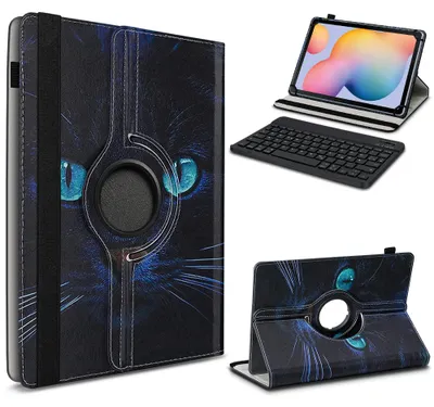 Produktbild von Tablet Hülle Tastatur Tasche für Samsung Galaxy Tab A7 2020 Schutzhülle BluetoothFarbe 360 Uni:Motiv 10