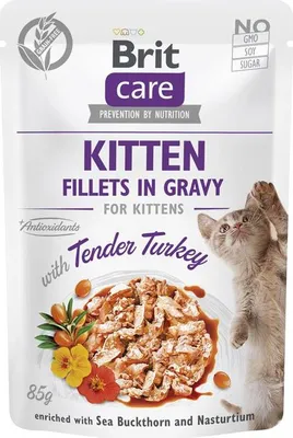 Produktbild von Brit Care Cat PB Fillets in Gravy - Truthahn Kitten 85g