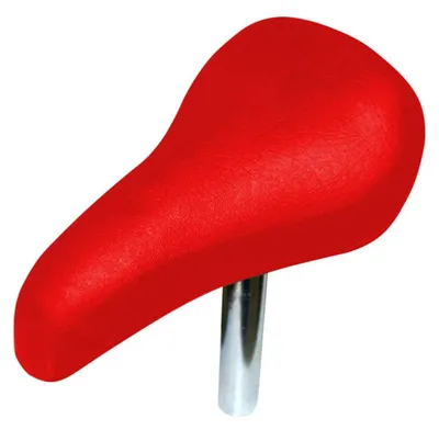 Productafbeelding van Fietszadel - Gevoerd - 130 x 210 mm - Staaflengte 140 mm - 22 mm zadelbuis
