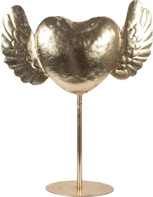 Immagine prodotto di Clayre & Eef cuore decorativo a forma di figura 38x11x47 cm in metallo dorato