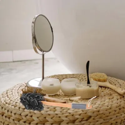 Produktbild von Luffa-Duschschwamm mit Kordel für Damen und Reisen, kompakter Körperpeeling-Schwamm für sanfte Hautreinigung und effektive Schaumbildung