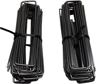 Zdjęcie produktu dla (200 sztuk) Kotwa gruntowa wykonana ze stali, nieocynkowana - długość 150 mm, szerokość 30 mm, Ø 3 mm - Kotwa gruntowa
