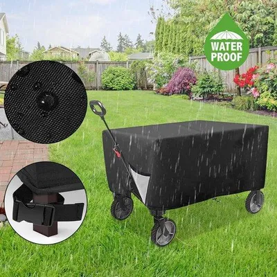 Produktbild von Famanu Abdeckung für Bollerwagen - wasserdicht, faltbar, 420D Oxford-Gewebe