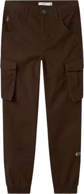 Produktbild von Name It Bamgo Regular Fitted Twill Hosen Braun 14 Years Jungen Braun 14 Years