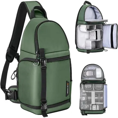 Produktbild von Kameratasche wasserdicht Fotografie Reise Rucksack Grün 20x13x40cm