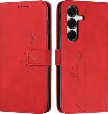 Produktbild von Samsung Galaxy S26 Hülle - Coverup Smile Klapphülle - Rot
