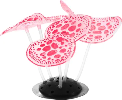 Image de Aquarium Simulation Corail, Silicone Décoration 2.36"X3.15" Rose
