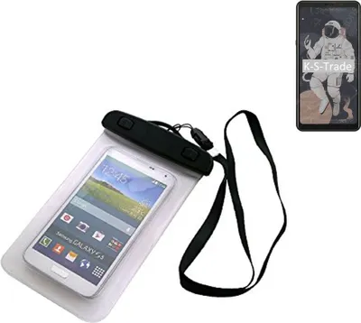 Produktbild von K-S-Trade Schutz Hülle Handy Hülle Kompatibel mit HiSense A5C Beach Bag wasserdicht 16cm x 10cm Schutzhülle Staub Sand Flachwasser Beachbag Case