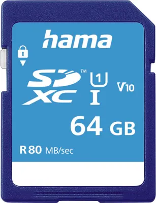 Produktbild von Hama 00213110 Speicherkarte 64 GB SDXC UHS-I Klasse 10 (00213110)