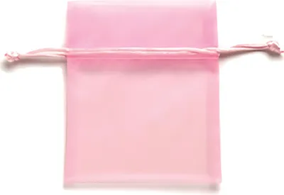 Produktbild von Organzasäckchen 10x12,5cm 5 Stück, rosa - Ersatz für 6 3825 013