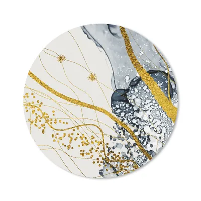 Produktbild von MuchoWow® Mauspad Mousepad Abstrakt - Gold - Natur - Kunst 20x20 cm - Mousepads - Maus Mat - Pad - Mausunterlage - Schreibtischmatte - Schulsachen