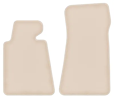 Produktbild von DURBAN Beige Velours-Fußmatten vorne für BMW 7 E32 Lang (1986-1994)