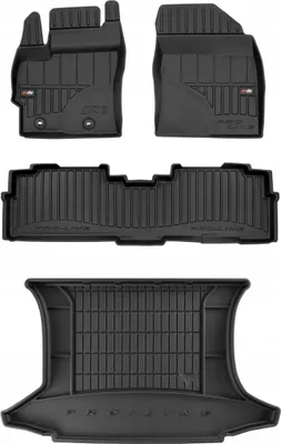 Immagine prodotto di SET di tappetini in gomma 3D Toyota Verso 2 2009-2018