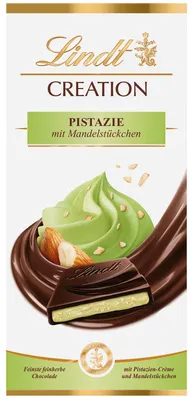 Image de Lindt Creation Chocolat à la pistache et aux éclats d'amandes 148g