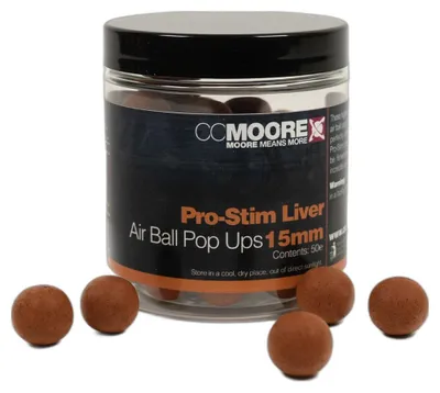 Produktbild von CC Moore Pro-Stim Liver Air Ball Pop Ups 15mm - 52g Boilies