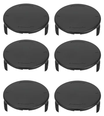 Image de INF Couvercle de bobine pour coupe-bordures compatible avec Parkside — Lot de 6 bouchons de remplacement en ABS pour PRT 550 et PRTA 20-LI
