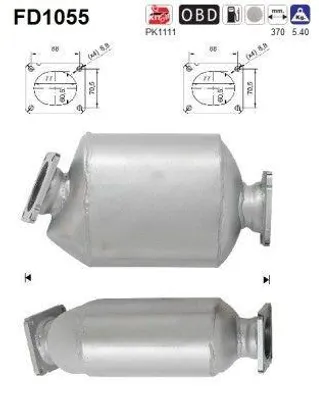Zdjęcie produktu dla Filtr Czastek Stalych Dpf Bmw 2,0D E60 X3 Euro 5