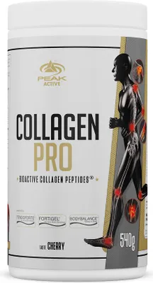 Produktbild von Collagen Pro - 540g : Cherry I Muskelgewebe I Gelenke I Sehnen I Bänder I BIOAKTIVE KOLLAGENPEPTIDE ® (TENDOFORTE ® I FORTIGEL ® I BODYBALANCE ®) I Vitamin C