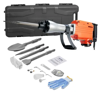 Produktbild von VEVOR Abbruchhammer Betonbrecher 2200W Elektrischer Hammer 2 Meißelbits, 2200 W-a, 4-teiliges Pick-Set