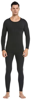 Imagen del producto de Ropa interior térmica para hombre, conjunto con forro de polar