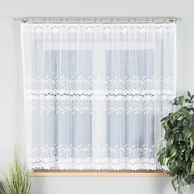 Obrázok produktu pre Dekoratívna krátka záclona pre BASTIA LINE 160 biela 300x160 cm MyBestHome