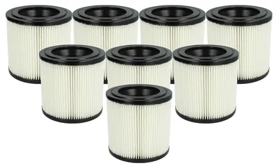 Produktbild von vhbw 8 Faltenfilter Ersatz für Kärcher 2.889-219.0 für Staubsauger - Patronenfilter Schwarz Weiß Abwaschbar