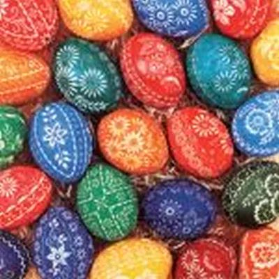 Produktbild von 20 Servietten Hand Crafted Eggs - Viele handbemalte Eier 33x33cm