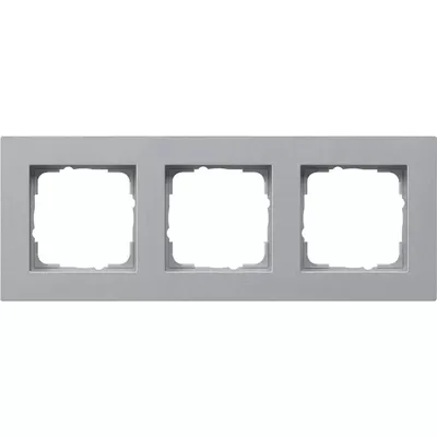 Image de GIRA 0213255 Cadre de finition 3f plat Gira E2 F Alu (213255)