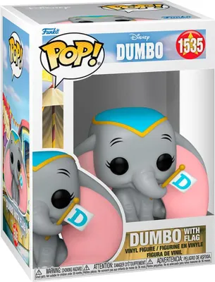 Produktbild von Dumbo-Figur mit Flagge - Disney-Sammelspielzeug