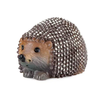 A ceramic hedgehog figurine.