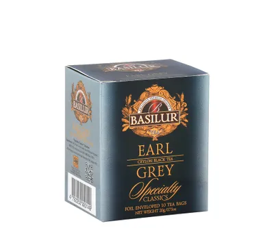 Zdjęcie produktu dla Basilur EARL GREY herbata czarna BERGAMOTKA - 10x2g