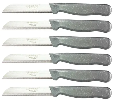 Produktbild von Solingen Messer Allzweckmesser Silber Flitter Obstmesser Küchenmesser Schälmesser, Stückzahl:6 Stück