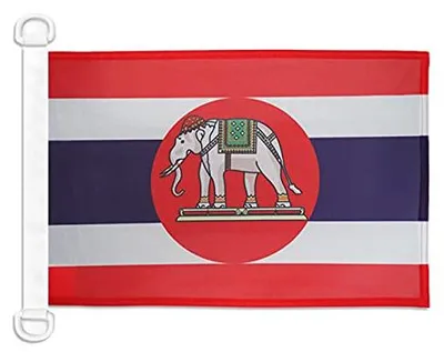 Thailand Kriegsflagge 45x30 cm Bootvlag mit Ringen