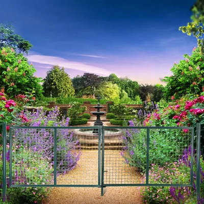 Produktbild von Gartentor/Zauntor - Doppeltor - Mit Schloss und 3 Schlüsseln - 310 x 100 cm (B x H) - Grün