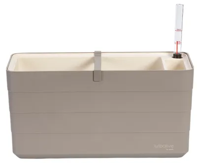Produktbild von Plastia | Balkonkästen 6L - 40 Cm - Grau - Selbstbewässernd - Hochwertige Qualität