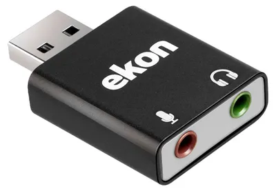 Image de EKON Adaptateur USB-A Vers 2 Jacks Femelles