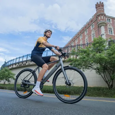 Obrázok produktu pre Elektrický bicykel DYU E Bike, 27,5 bicykel s pneumatikami 700 * 38C CST, 250 W, max. rýchlosť 25 km/h, 7-rýchlostná prevodovka, LCD displej, nastaviteľná výška sedadla