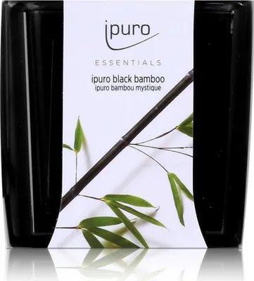 Image de Essentials by Ipuro Bougie parfumée black bamboo 125g - Parfum frais et âpre (1 paquet)
