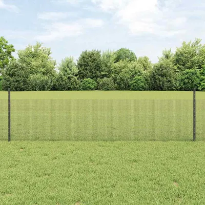 Produktbild von Maison Exclusive - Geschweißter Drahtzaun mit Pfosten 25 x 0,5 m Verzinkter Stahl