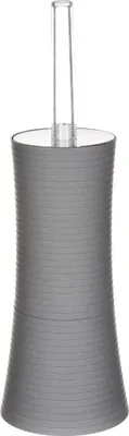 Produktbild von 5five Toilettenburste mit Halter - rund - grauer Kunststoff - 38 cm