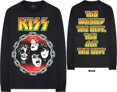 Produktbild von Kiss You Wanted The Best (Back Print) Black M T-Shirt