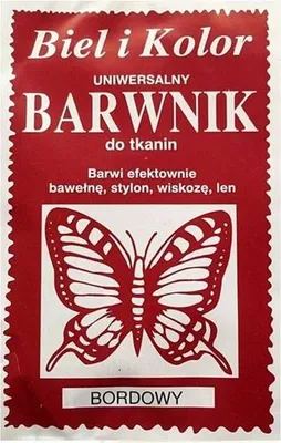 Zdjęcie produktu dla Barwnik do tkanin Motylek (Bordowy)