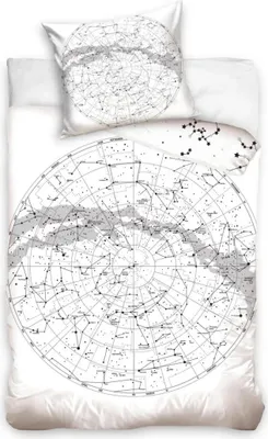 Immagine prodotto di Set di lenzuola Dreamee Globe, 140 x 200 cm, 70 x 90 cm - Cotone